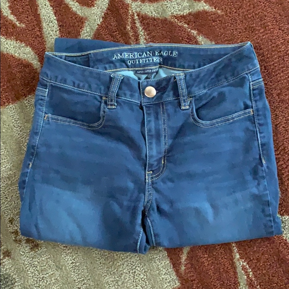American eagle, super super stretch jeggings